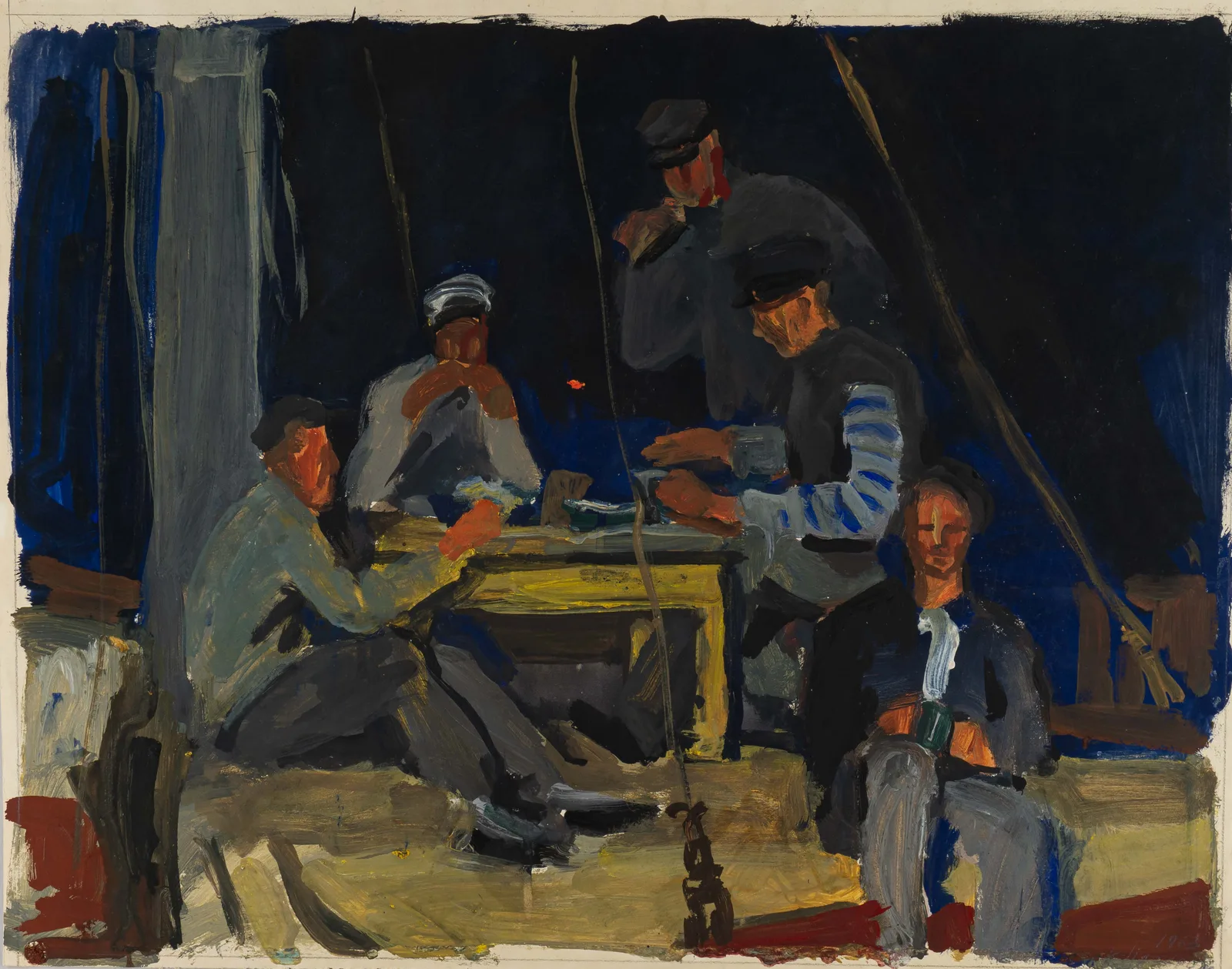 Назаров Константин. "Ужин рыбаков". Серия "Рыбаки Астрахани". 1963 г.