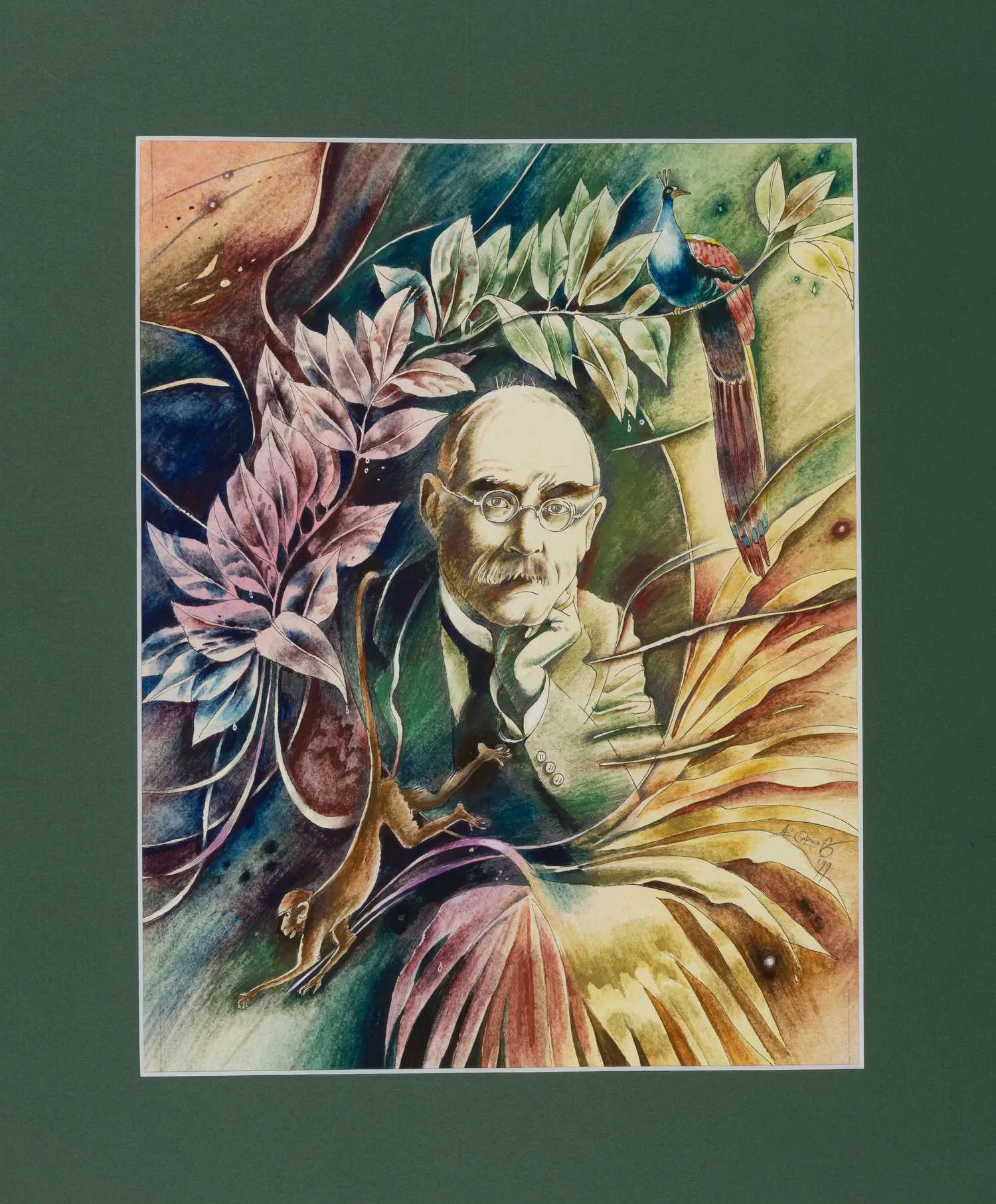 Борисов Анатолий Александрович. Портрет Редьярда Киплинга. 1999.