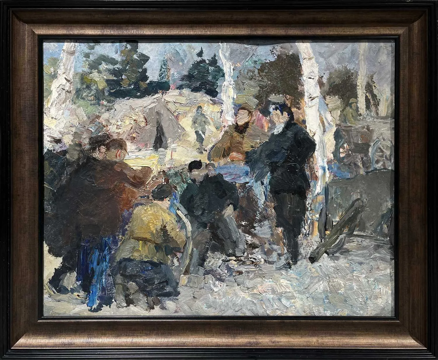 Денисов Николай Викторович. Этюд к картине (Партизаны). 1950-е годы.