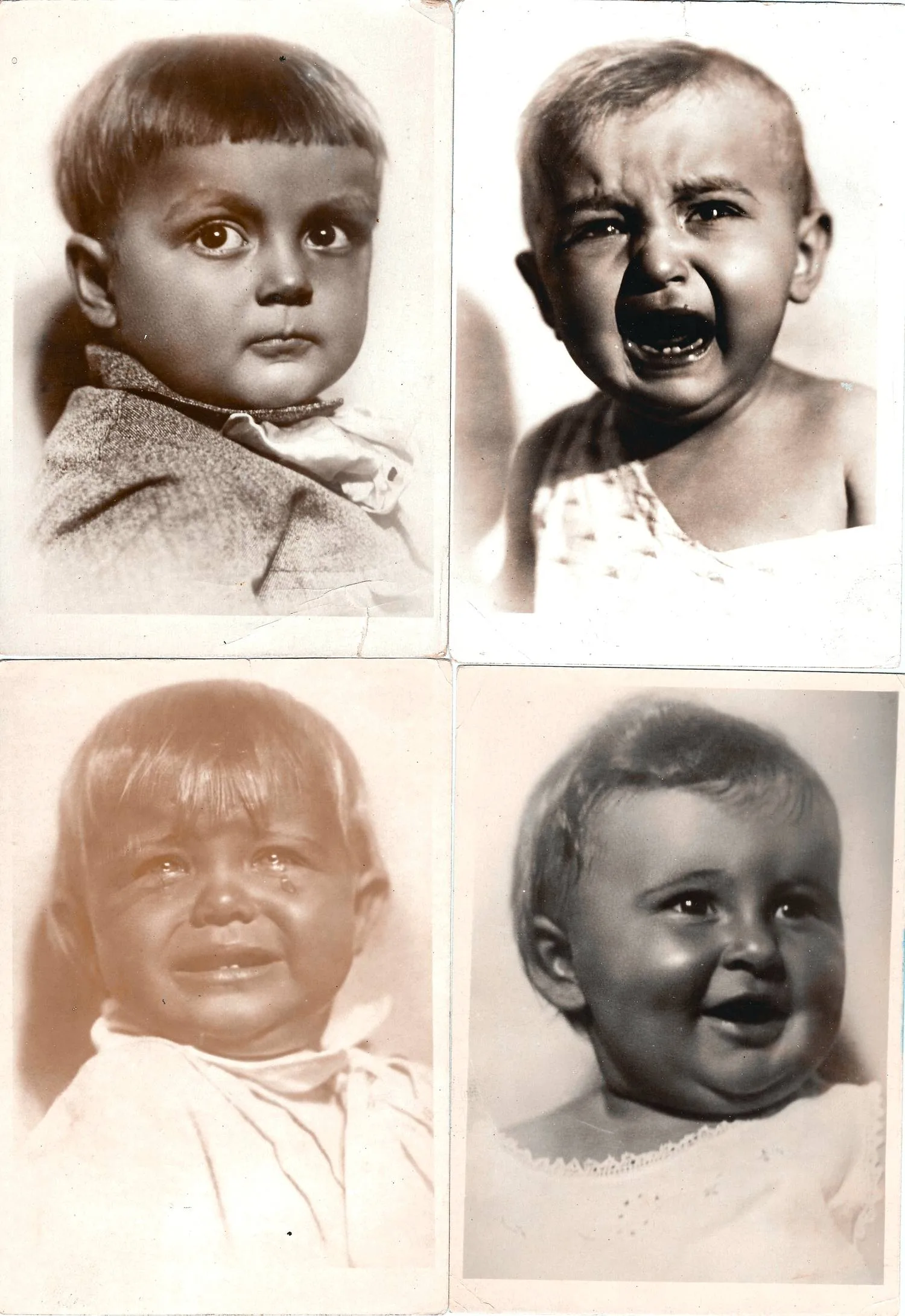 19 фототкрыток «Дети» (в том числе 17 фотооткрыток из «Детской серии» (фотограф М. Гершман)). СССР, 1930-е годы.