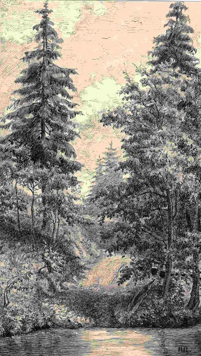 Щукин Иван Егорович. Пейзаж в Ворохте. 1952.