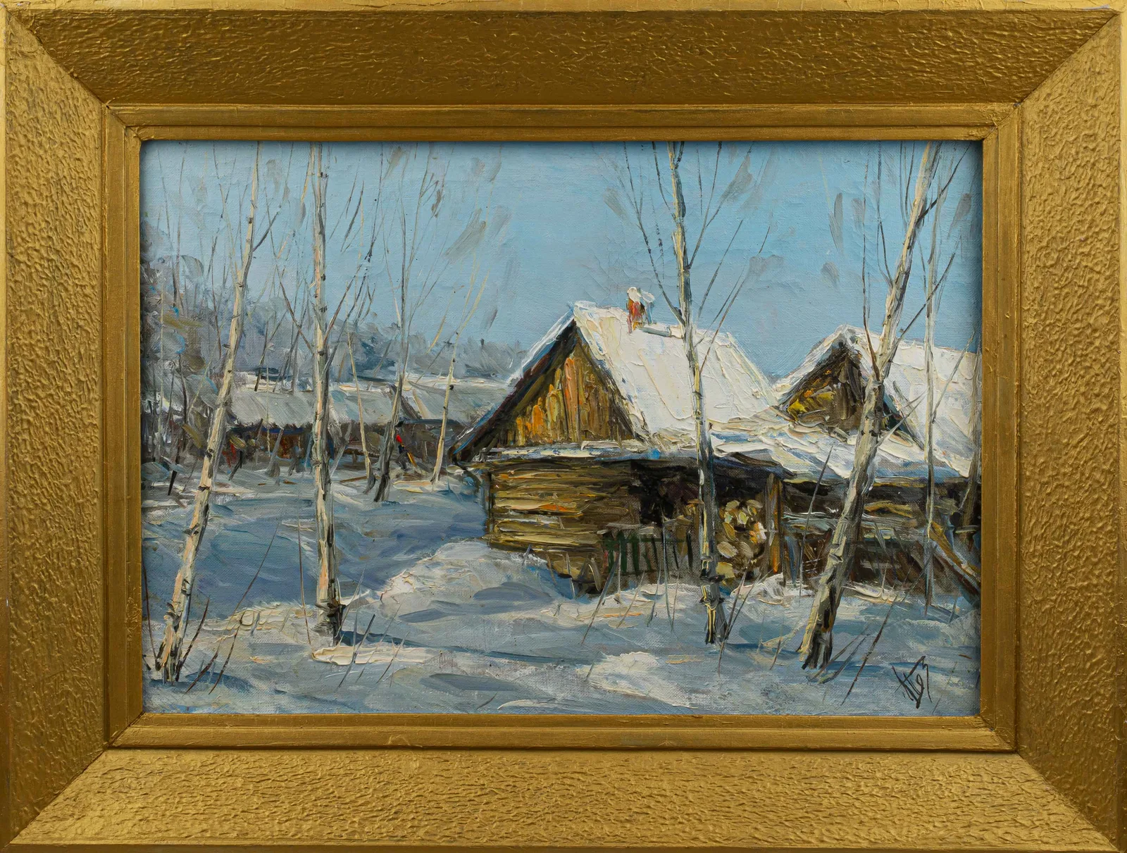 Петров Анатолий Степанович. "Снег выпал". Конец XX века.