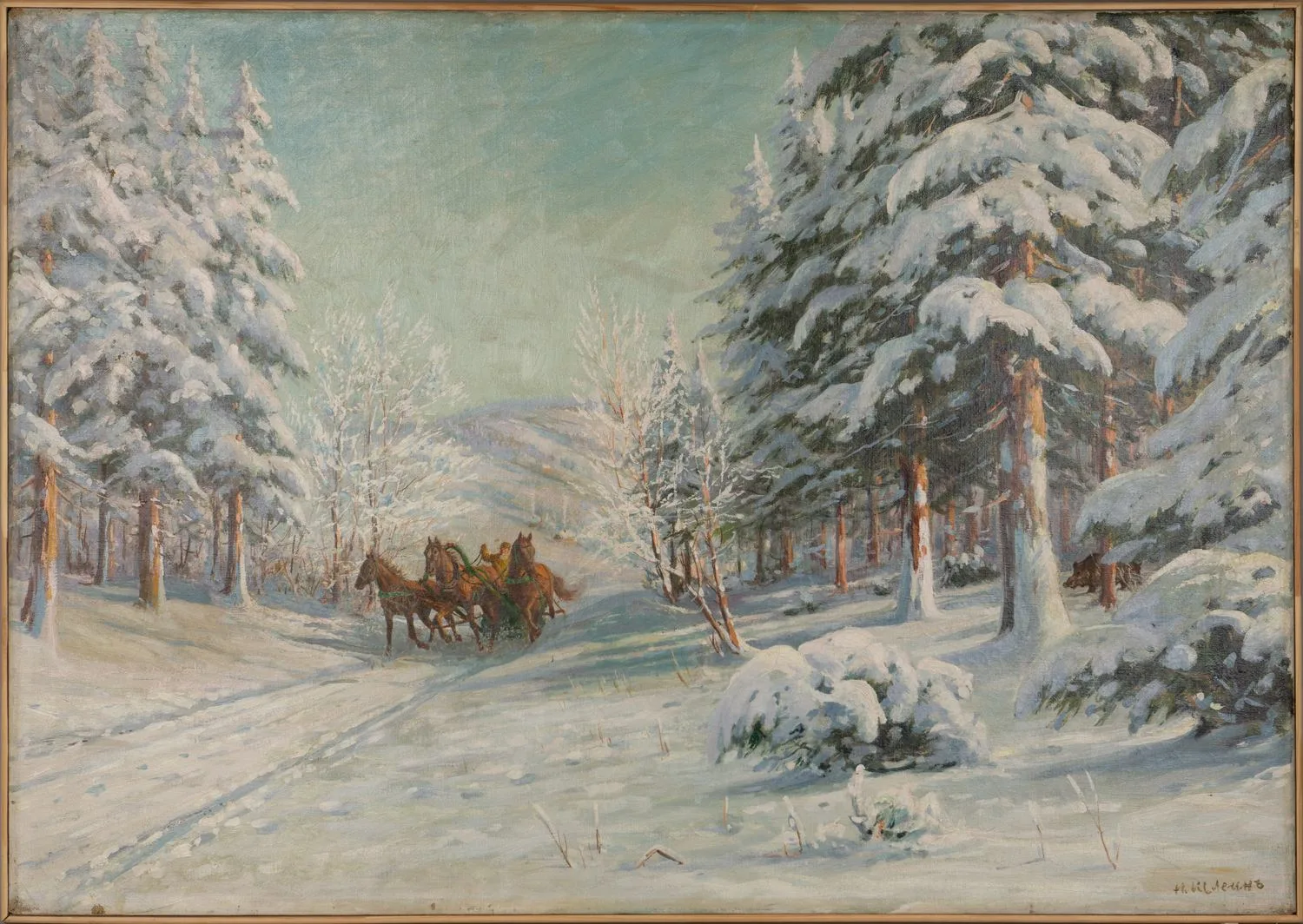 Шлейн Николай Павлович. Зимняя тройка. 1920-е годы.