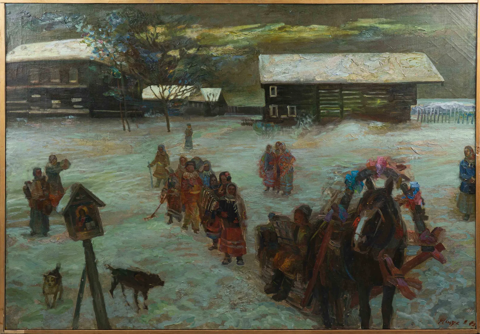 Александр Ящук. «Масленица в Сибири». 1989 г. — фото 1