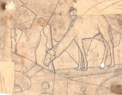 Бузовкин Александр Андреевич. Парные персидские эскизы. 1921.