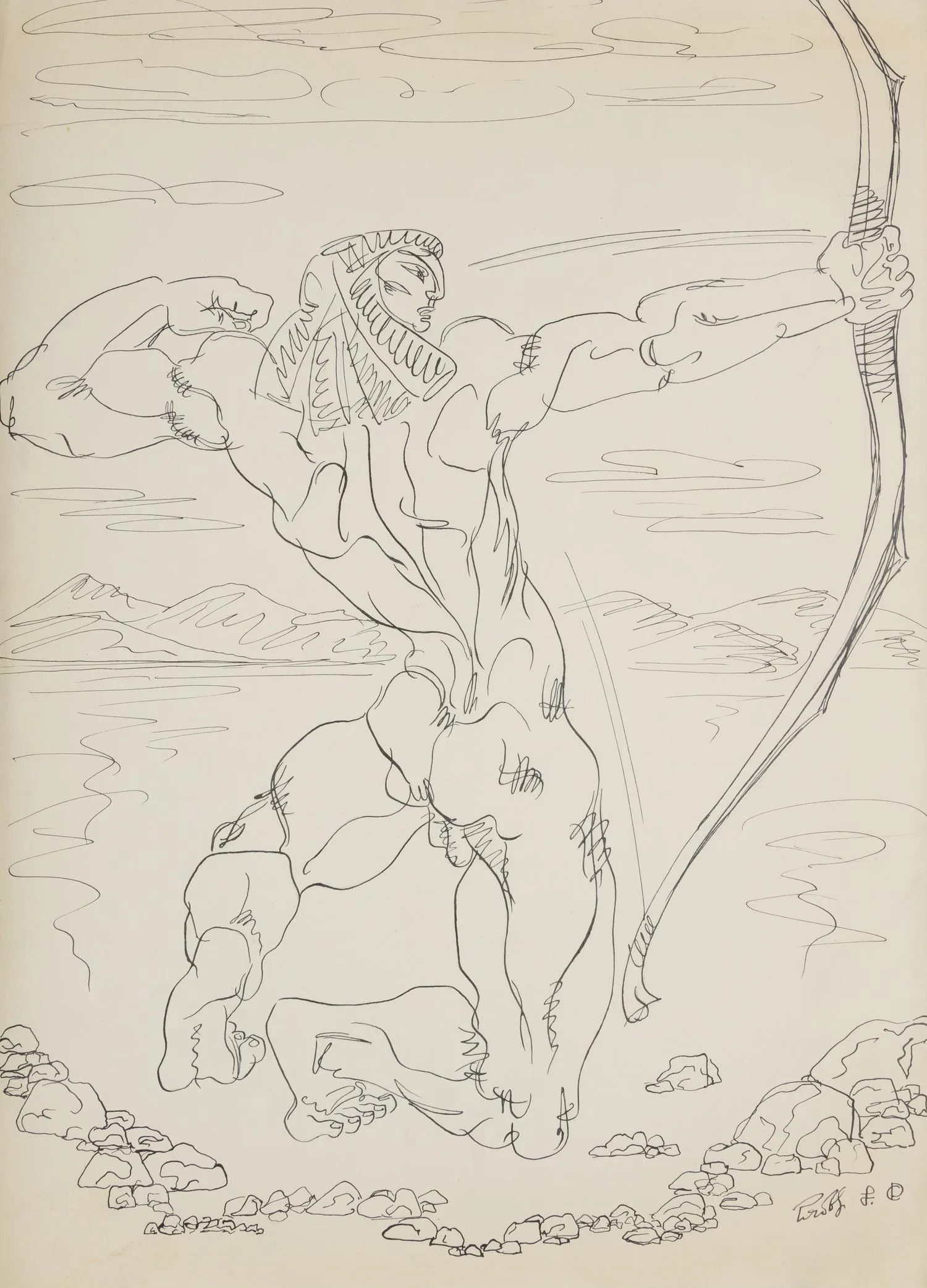Рябов С. Стрелец. 1970-е годы.