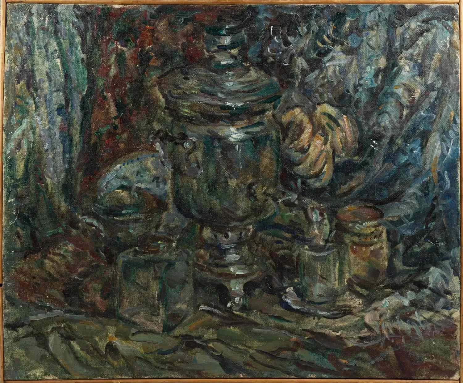 Школин Анатолий Фомич. Натюрморт с самоваром. 1960-е