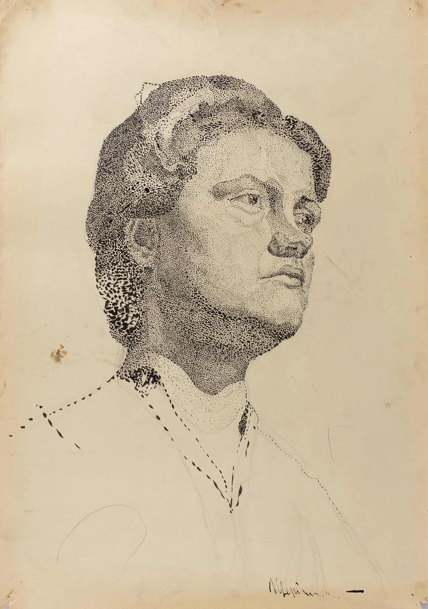 Щербинин Виктор Владимирович. 1) Портрет солдата. 2) Женский портрет. 1957.