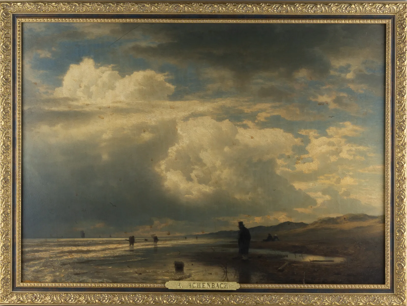 Ахенбах Андреас. На берегу моря. 1857.