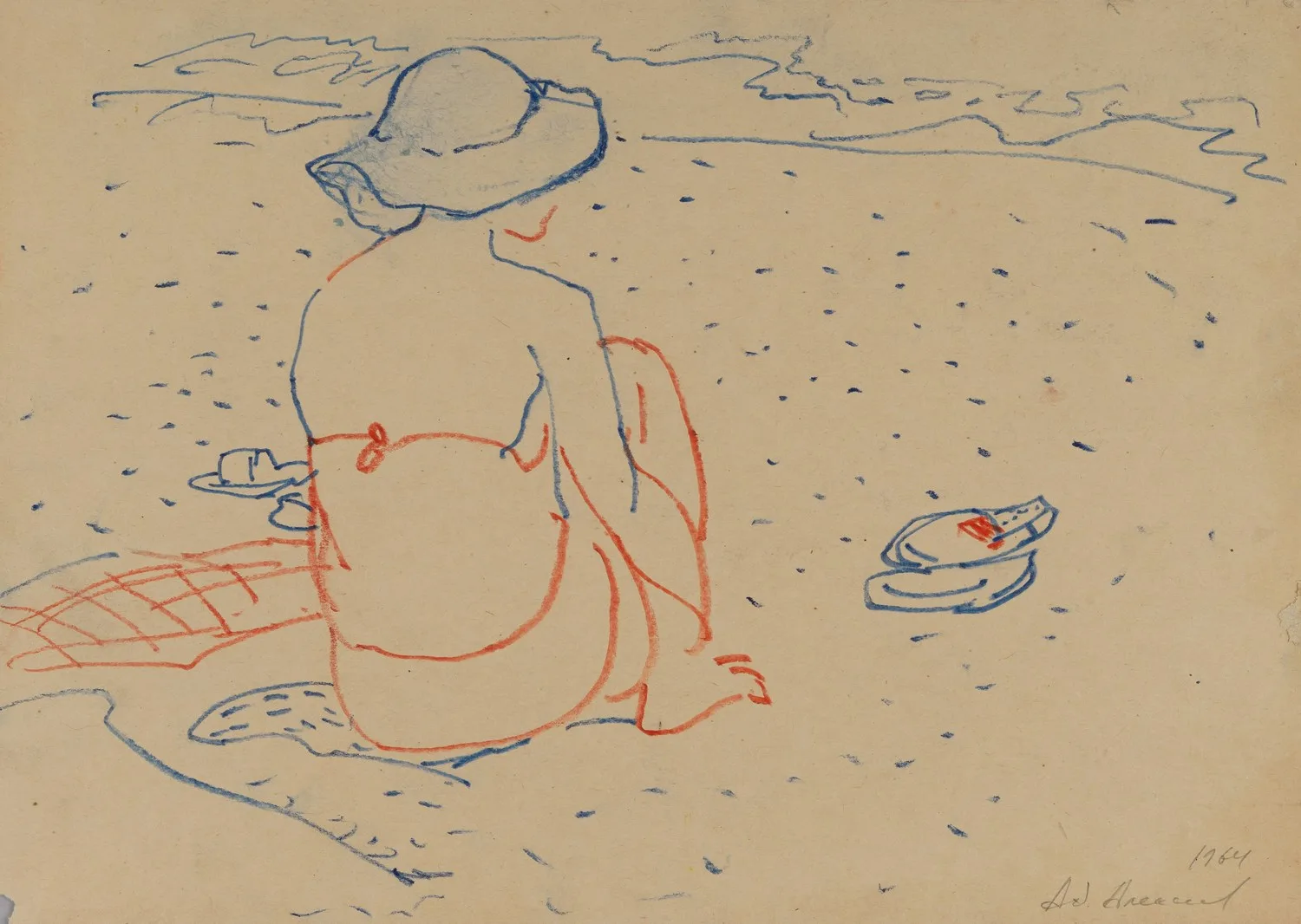 Алексеев Адольф Евгеньевич. На море. 1964.