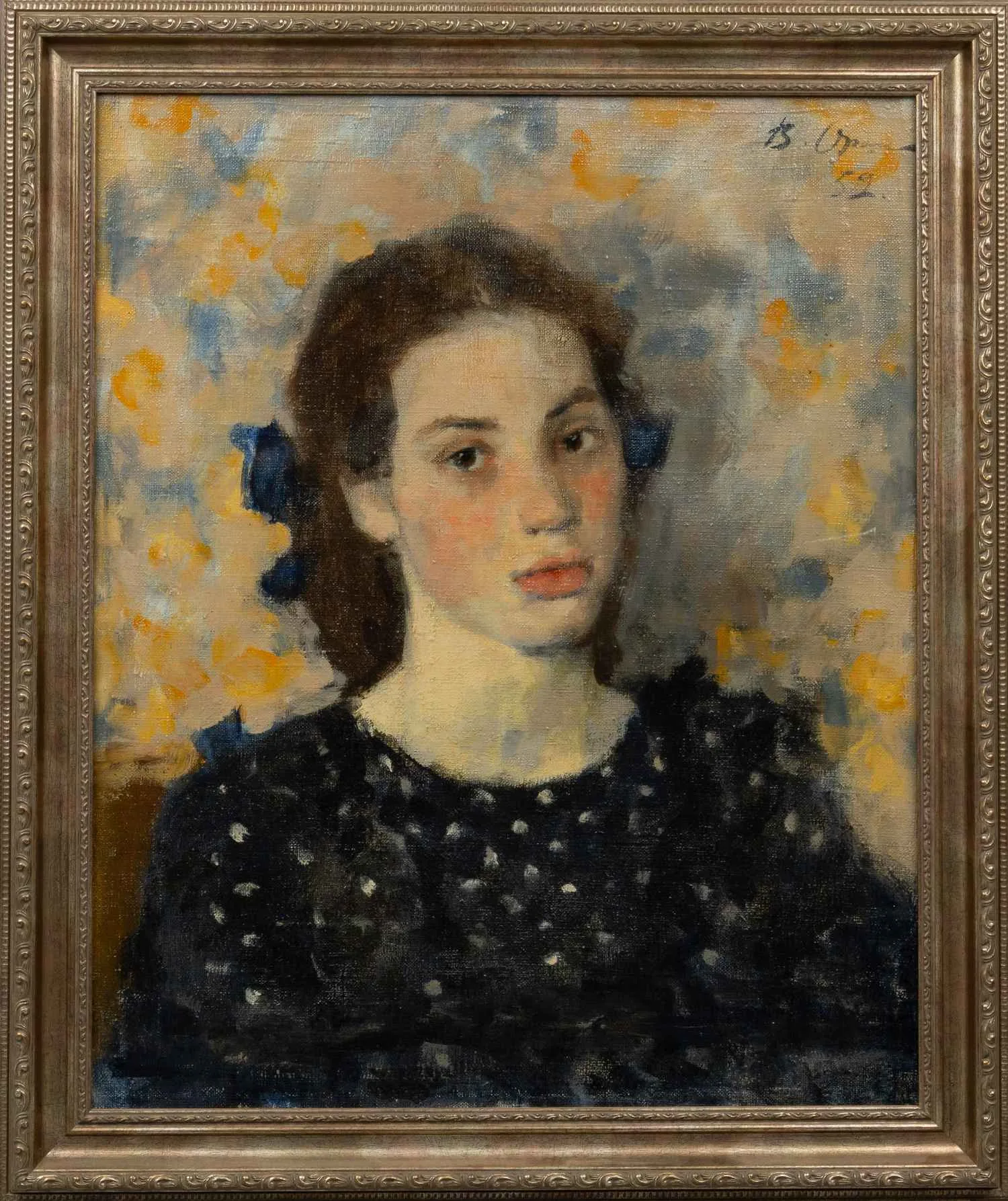 Орешников Виктор Михаилович. Портрет девушки. 1952.