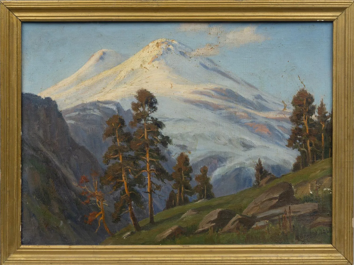 Ванах Михаил Александрович. Горы Нальчика. 1961.