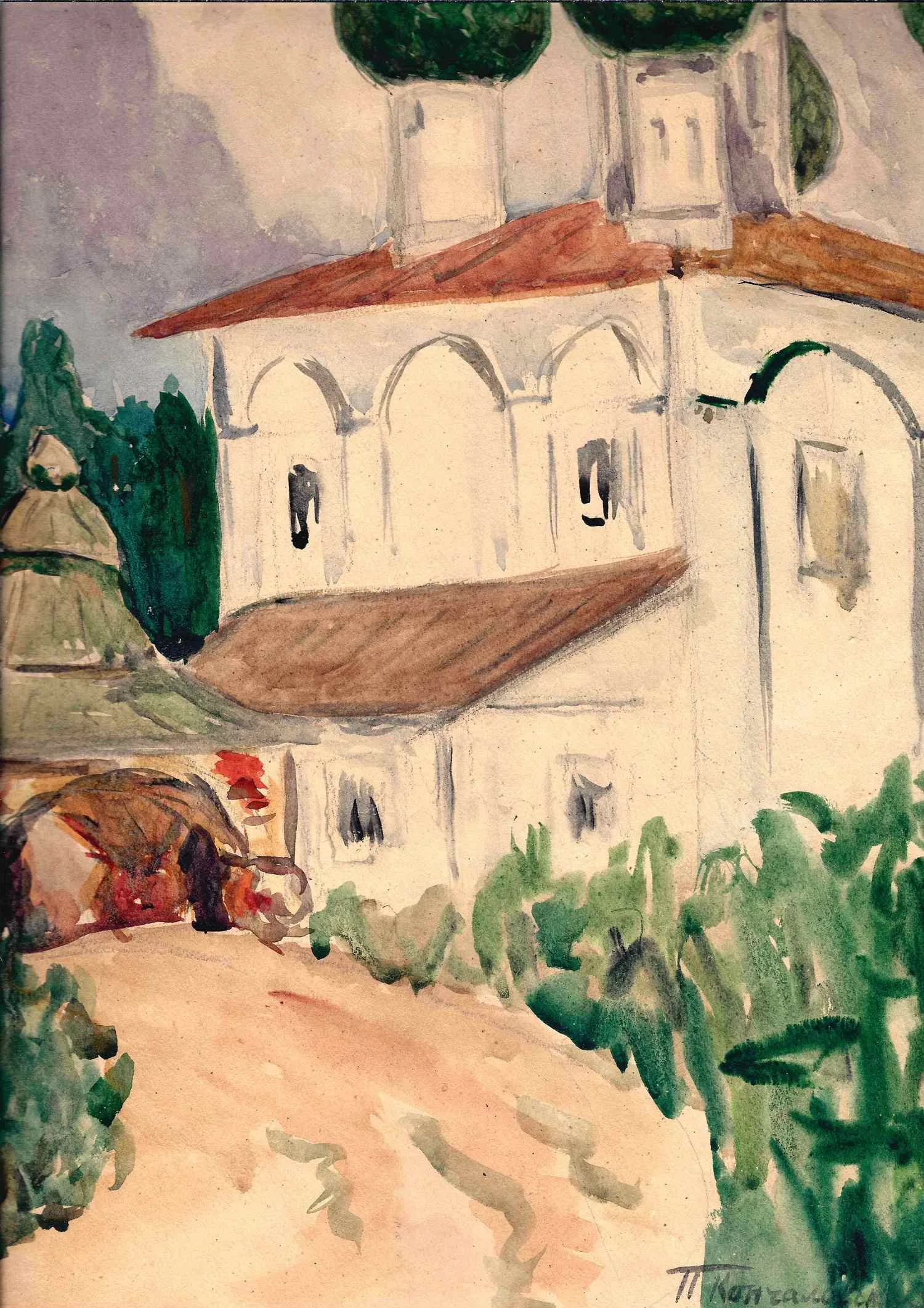 Кончаловский Петр Петрович (?). Воскресенский войсковой собор. 1925.
