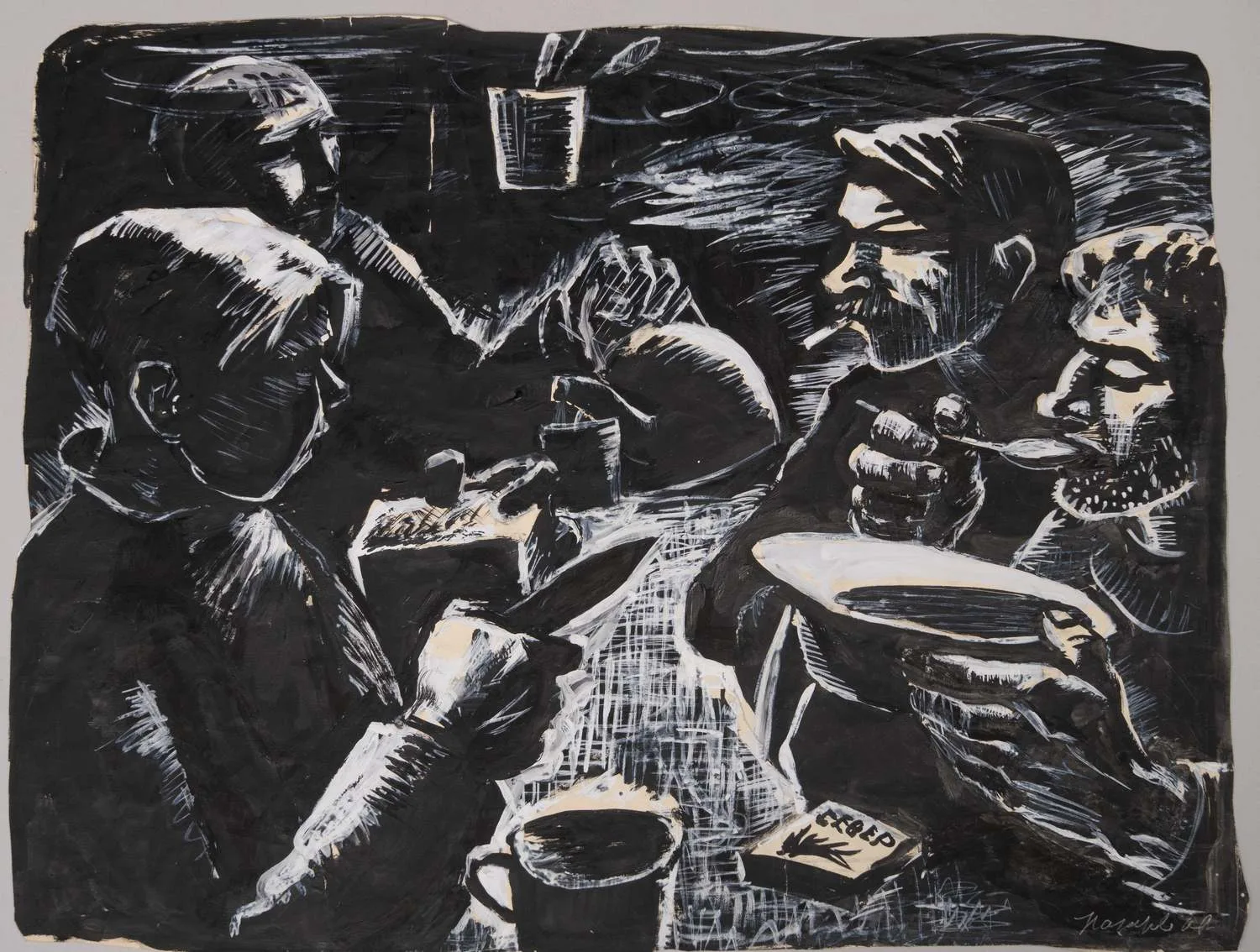 Назаров Константин Борисович. Обеденный перерыв. Рыбаки севера. 1966.