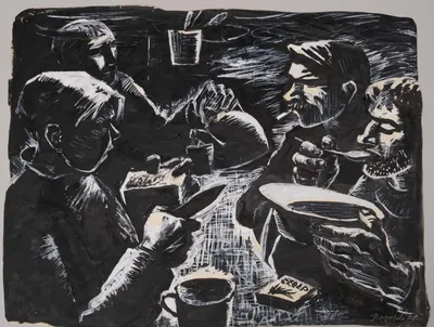 Назаров Константин Борисович. Обеденный перерыв. Рыбаки севера. 1966.