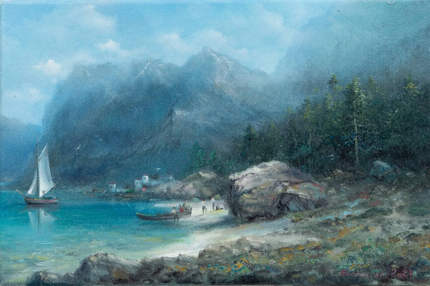 Борисов Константин (?). Утро. Море. 2021.