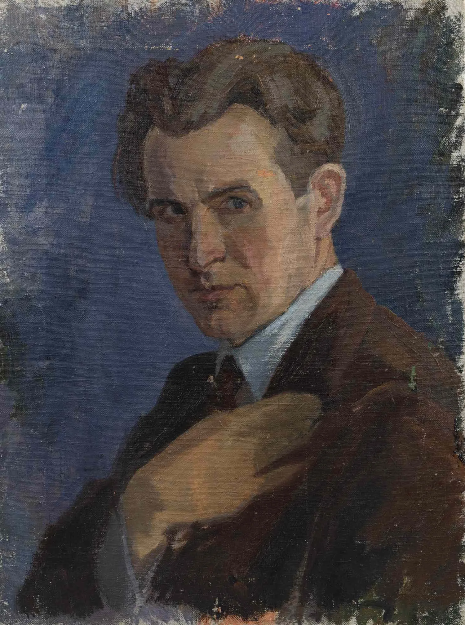 Лагутин Сергей Яковлевич. Автопортрет. 1940-е – 1950-е годы.