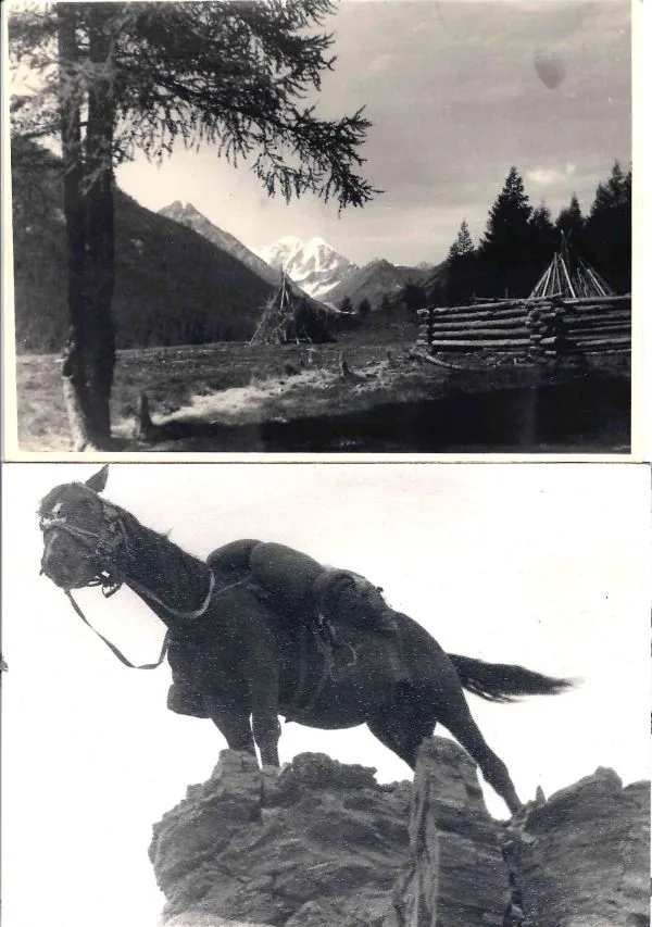 13 фотографий ""Экспедиции в горы"". СССР, 1950-е - 1960-е годы.