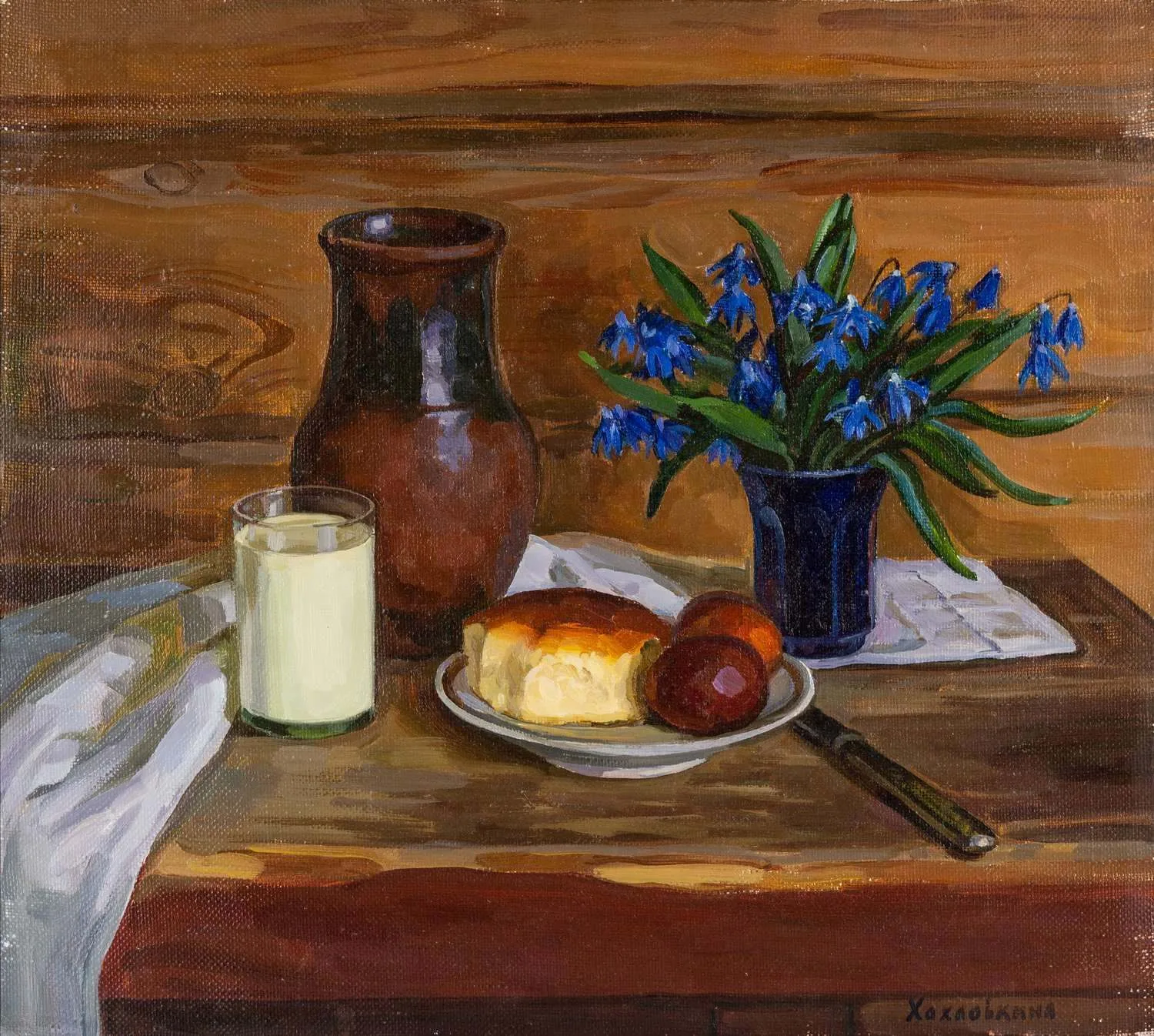 Хохловкина Эльза Давидовна. Весенний натюрморт. 2000-е годы.