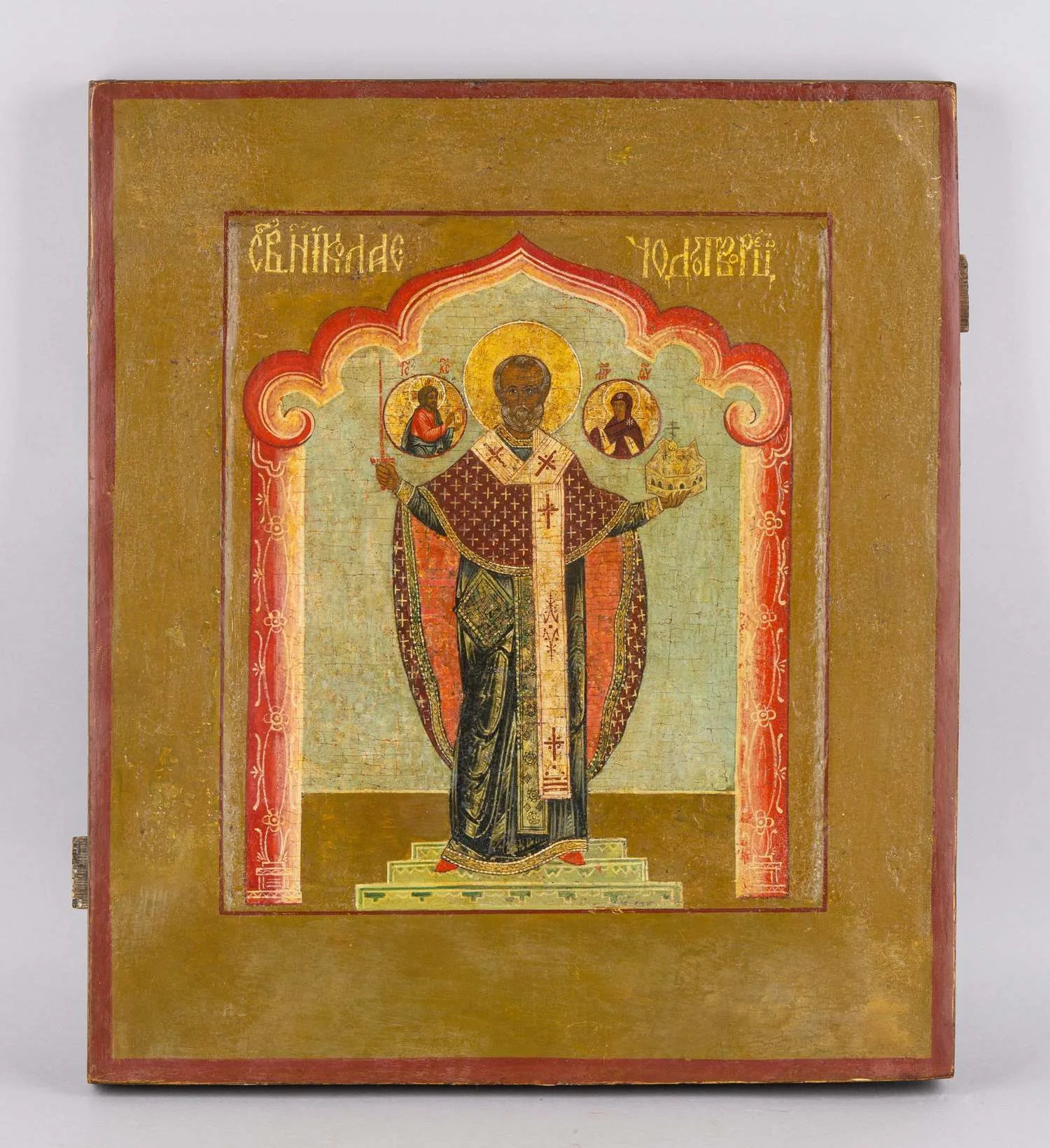 Икона «Никола Можайский», Россия, вторая четверть XVII века.