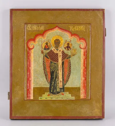 Икона «Никола Можайский», Россия, вторая четверть XVII века.