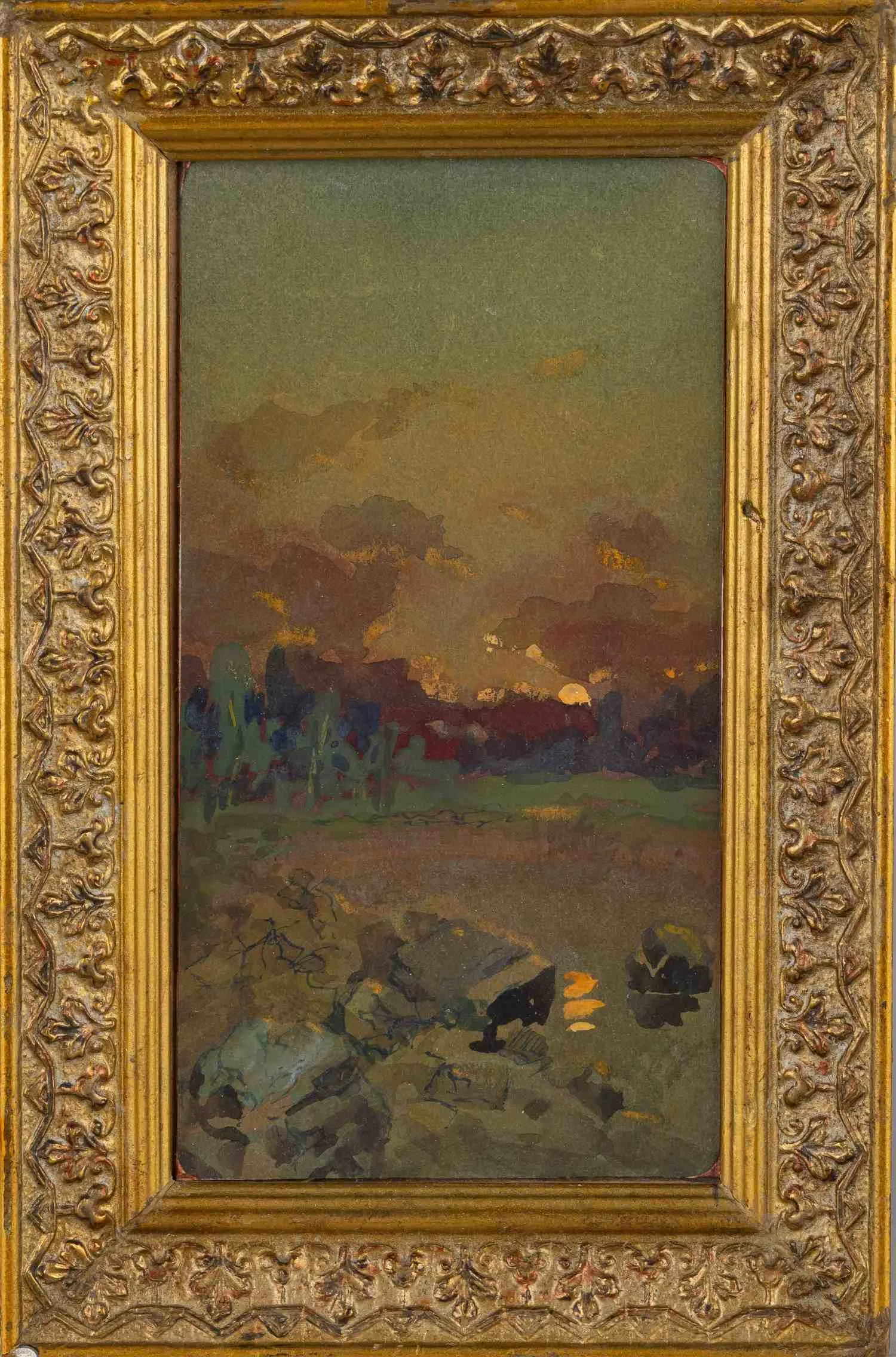 Неизвестный художник. Закат. 1940-е годы.