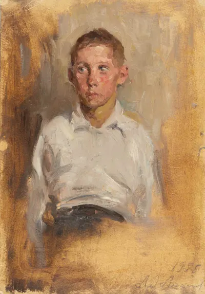 Алексеев Адольф Евгеньевич. Мальчик (этюд). 1955.