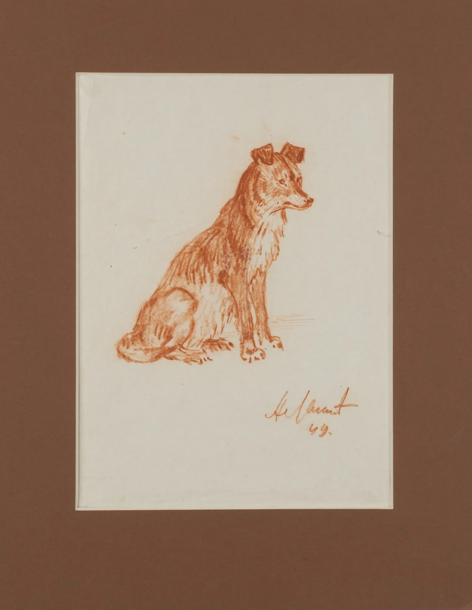 Лаптев Алексей Михайлович. Собака. 1949.