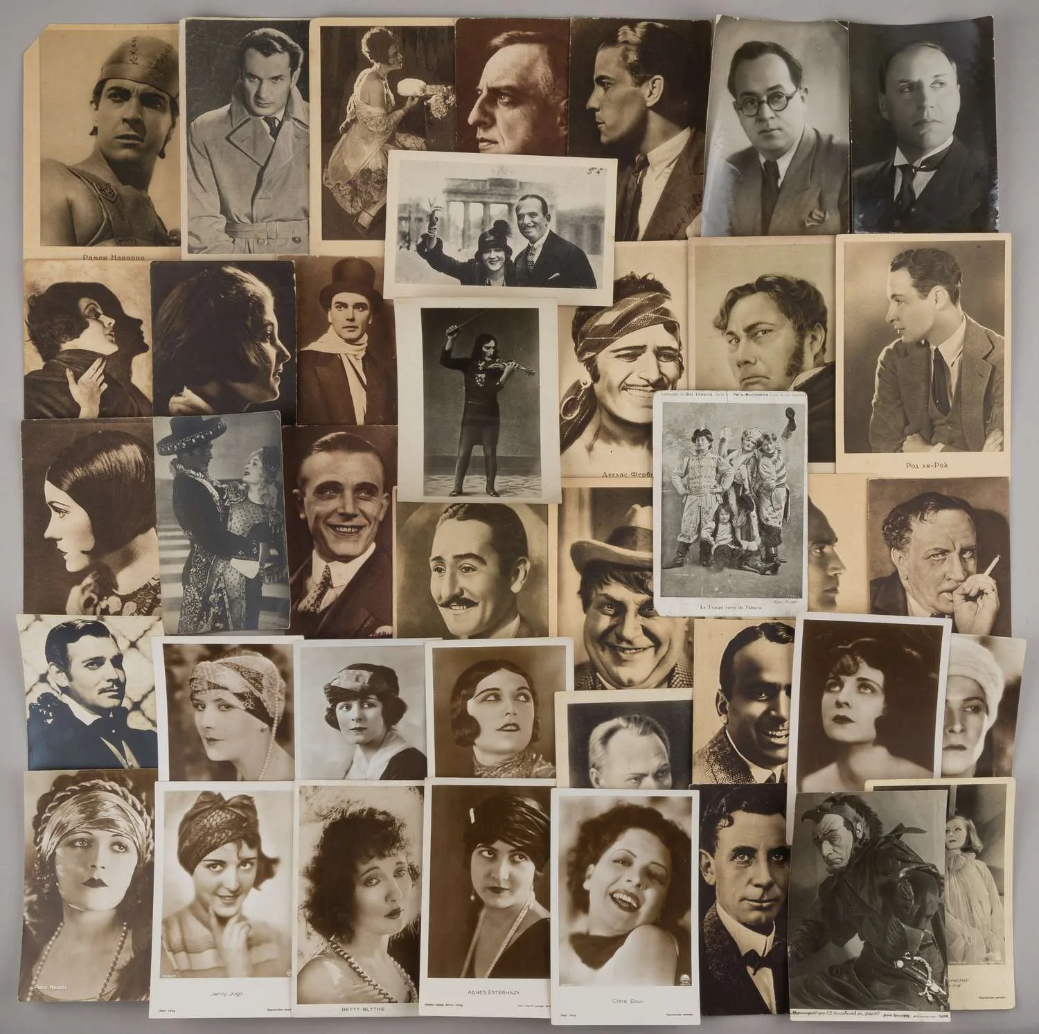 39 открыток «Актёры и деятели культуры». СССР, Зап. Европа, 1920-е - 1940-е годы.