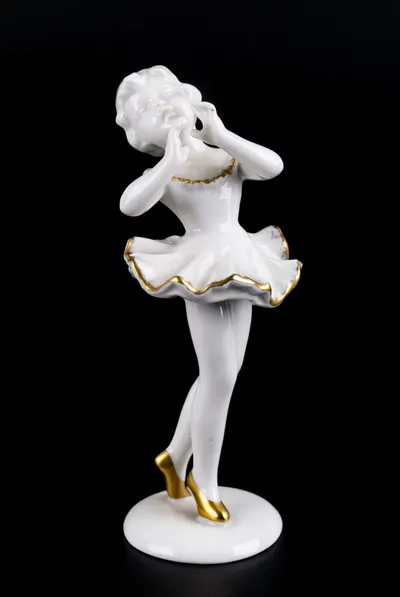 Статуэтка «Маленькая балерина». Германия, фирма Schaubach Kunst, 1953-1962 годы.