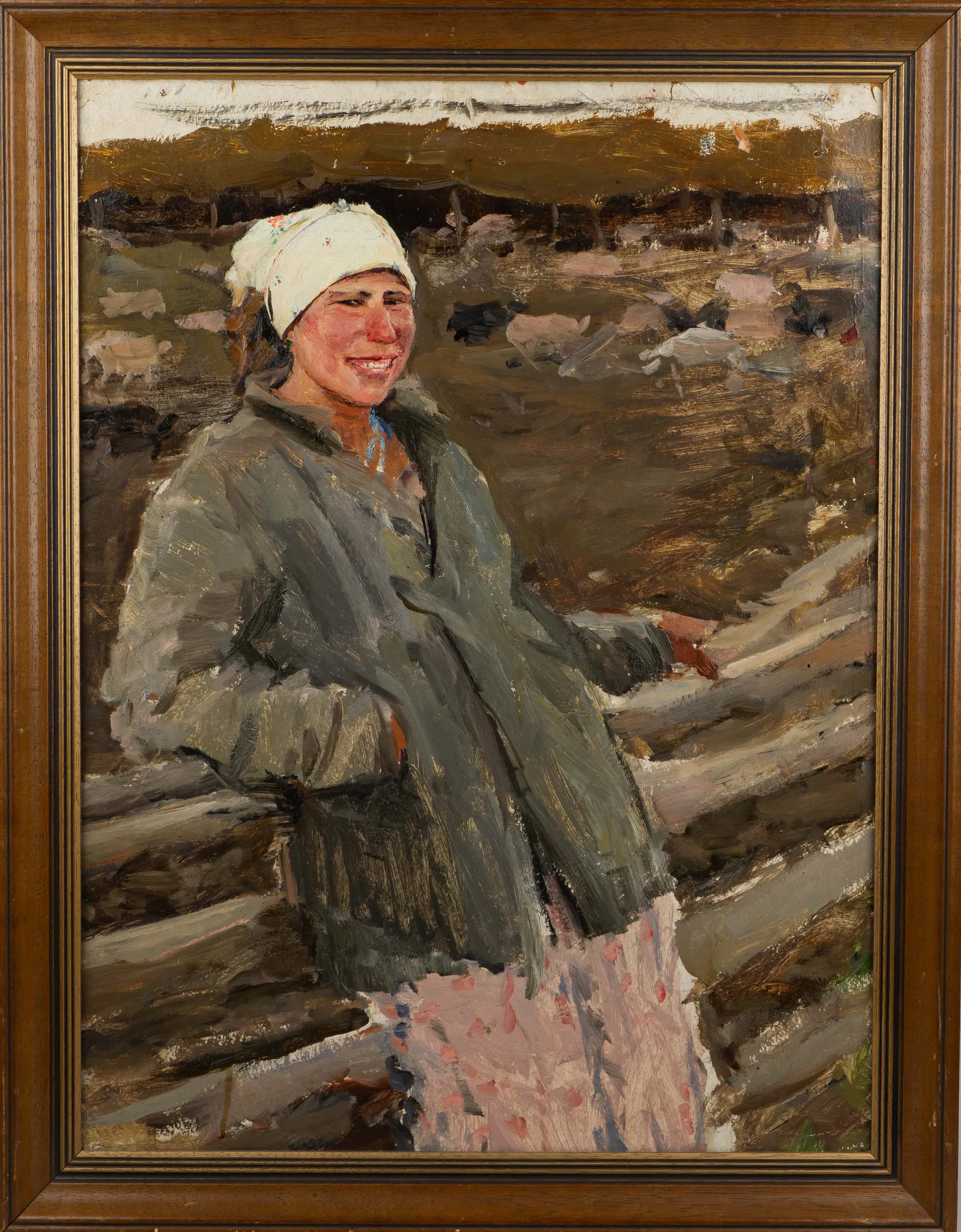Калягин Павел. "Свинарка Тося (Даша)". 1946 г.