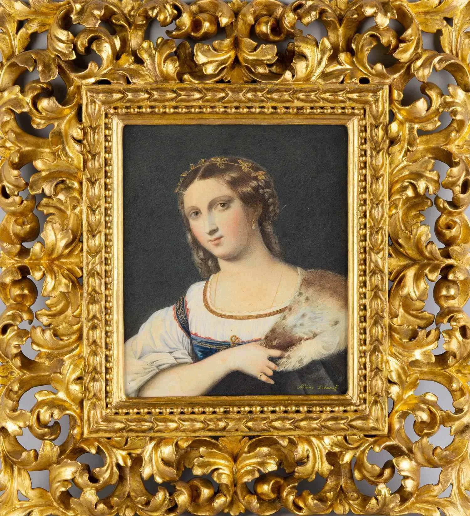 Лобанова Надежда (Lobanoff Nadine). Форнариана (по картине Себастьяно дель Пьомбо). XIX век.