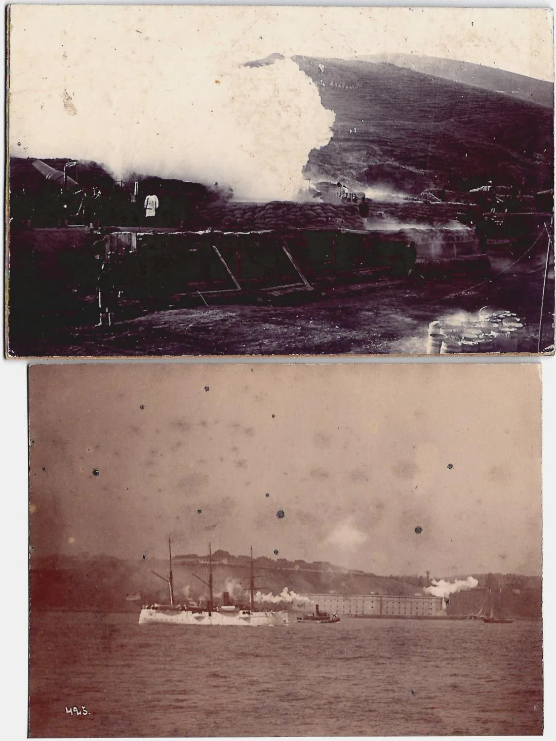 Фотографии «Порт-Артур. Бастион», «На рейде». 1900-е годы.
