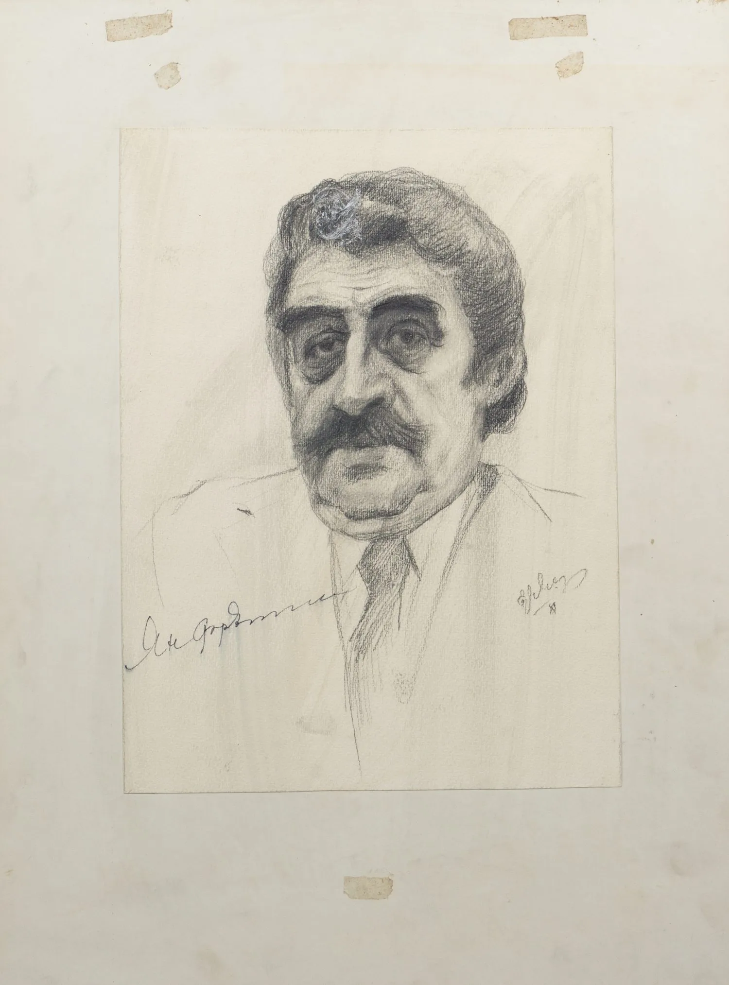 Ермаков Геннадий Александрович. Портрет композитора Френкеля Я.А. . 1987.