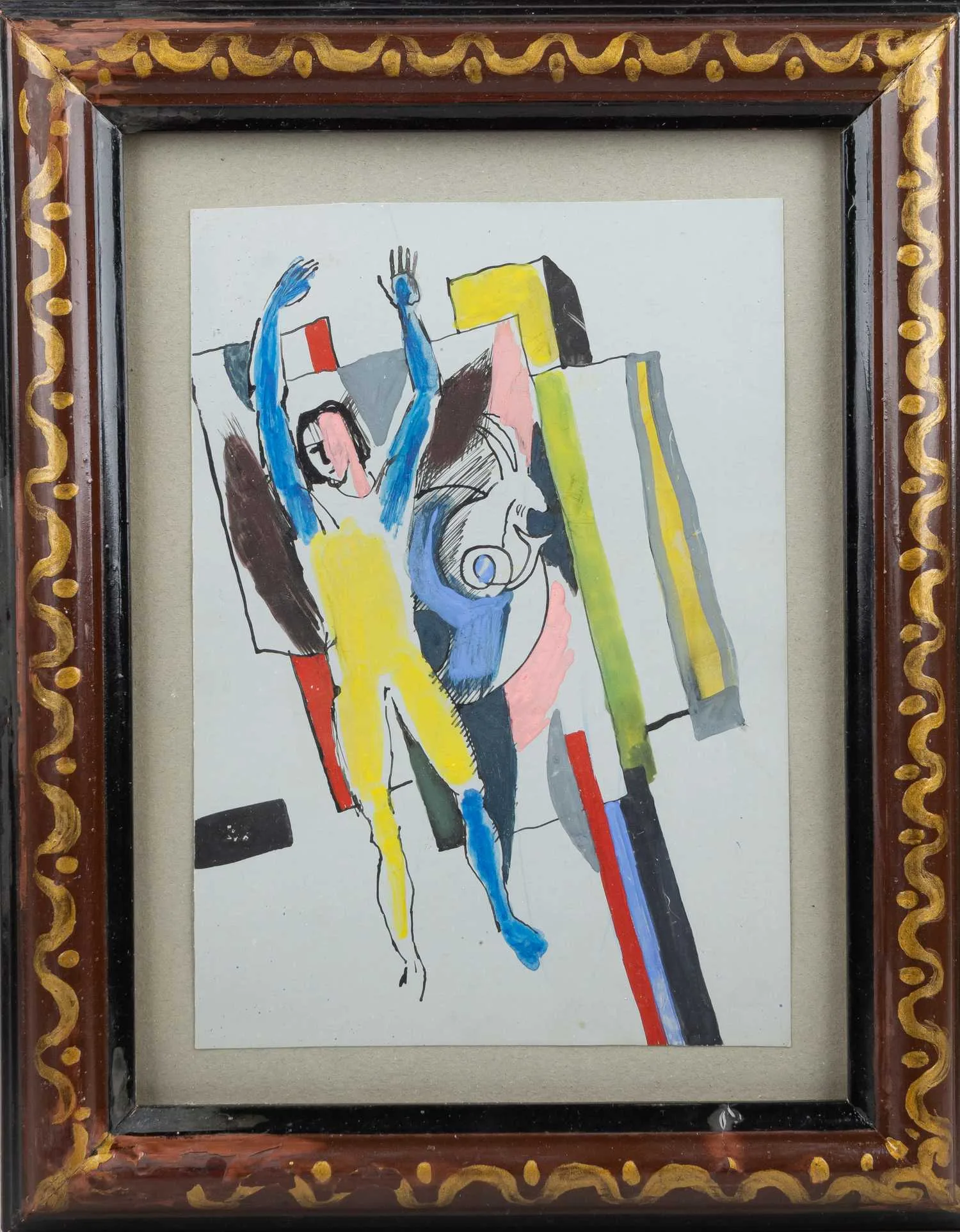 Шафранский Александр Степанович. Композиция с фигурой. 1980-е годы.