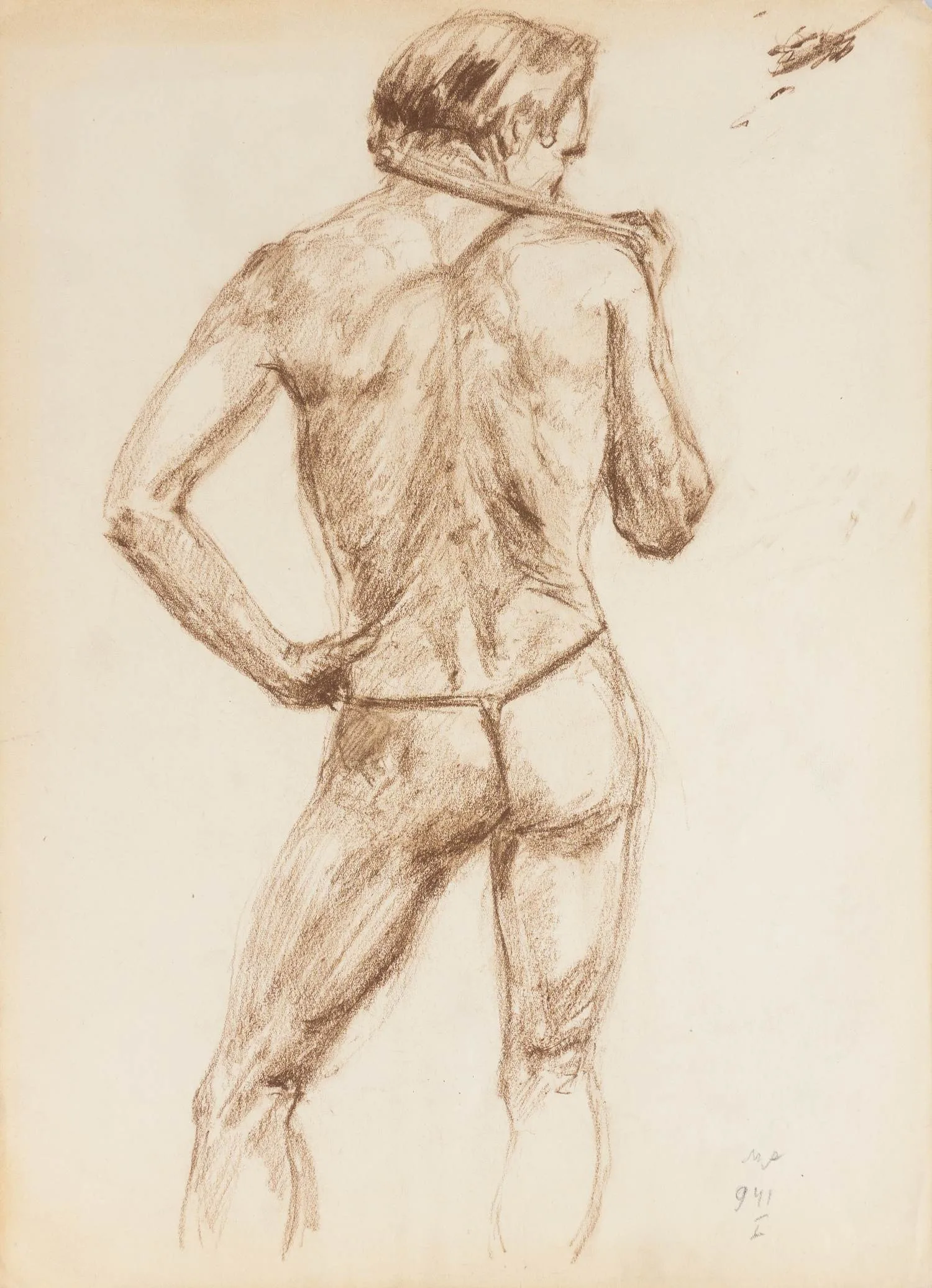 Аветов Михаил Никитич. Натурщик. 1941.